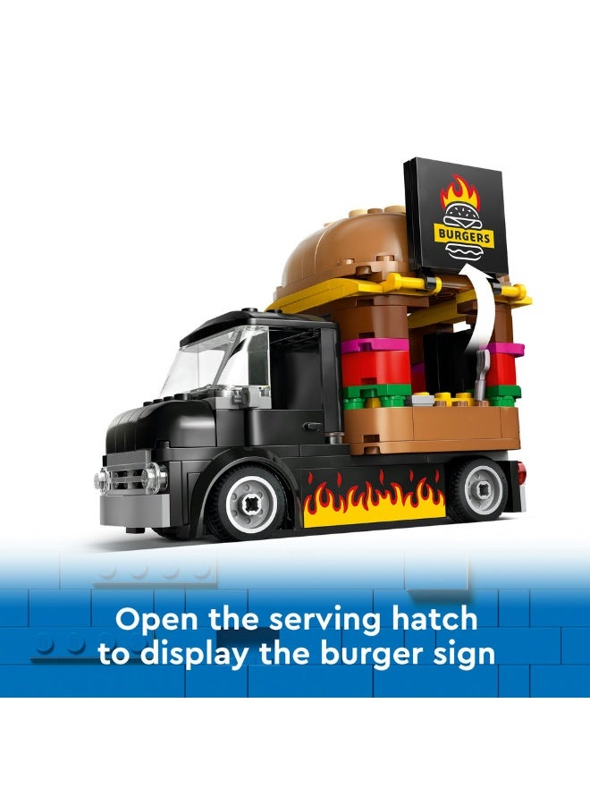 LEGO City Burger Van Food Truck Vehicle Toy Set 60404 (Age 5+, 194 Pieces) - Image 5