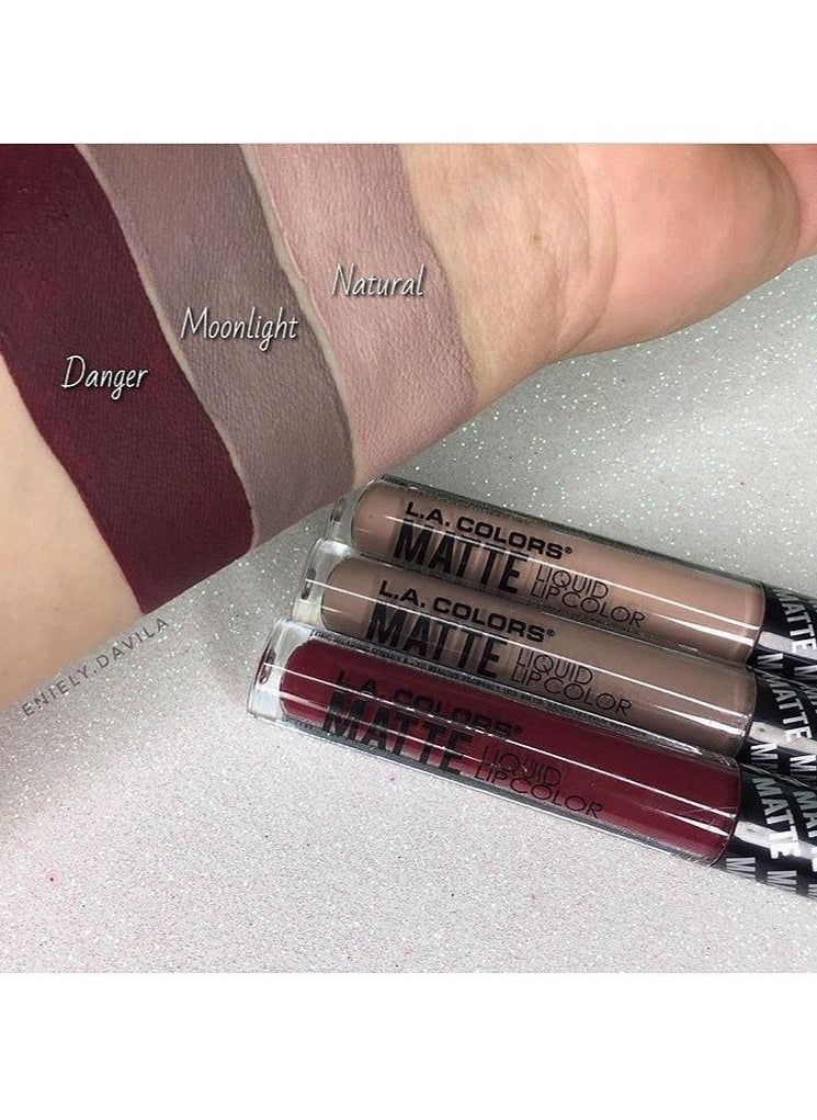 LA Colors L.A. Colors Matte Liquid Lip Color Long Wearing Au Natural 4g  - Image 3