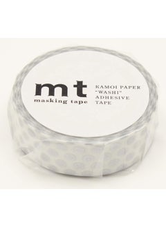 MT mt Washi Masking Tape Polka Dots, 15 mm x 10 mtrs Shade - Silver, (Pack of 1)  - Image 2
