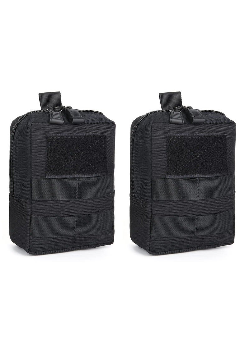 Y&D 2pcs Tactical Molle Pouch EDC Utility Gadget Outdoor Men Waist Bag with Phone Belt Clip Holder Holster for Hunting Camping Hiking Trekking - Image 1