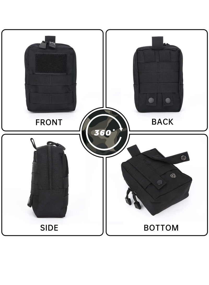 Y&D 2pcs Tactical Molle Pouch EDC Utility Gadget Outdoor Men Waist Bag with Phone Belt Clip Holder Holster for Hunting Camping Hiking Trekking - Image 4