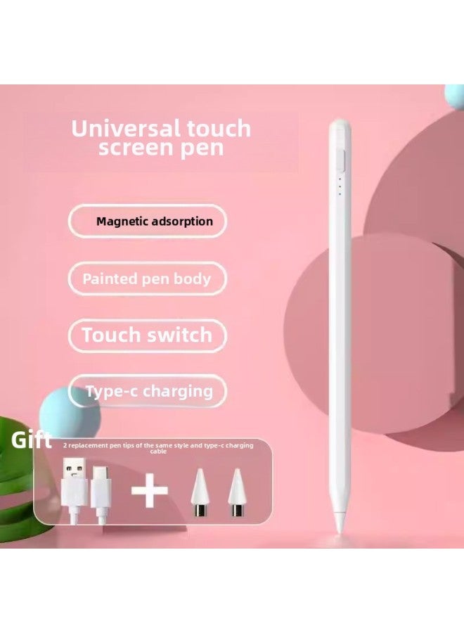 Loquat Ipad Pen For ApplePencil For AppleTablet Active Magnetic Adsorption Touch Screen Stylus Pen-Color:【Mobile Phone Tablet General】 Can Write Small Characters And Send Pen Tip  - Image 2