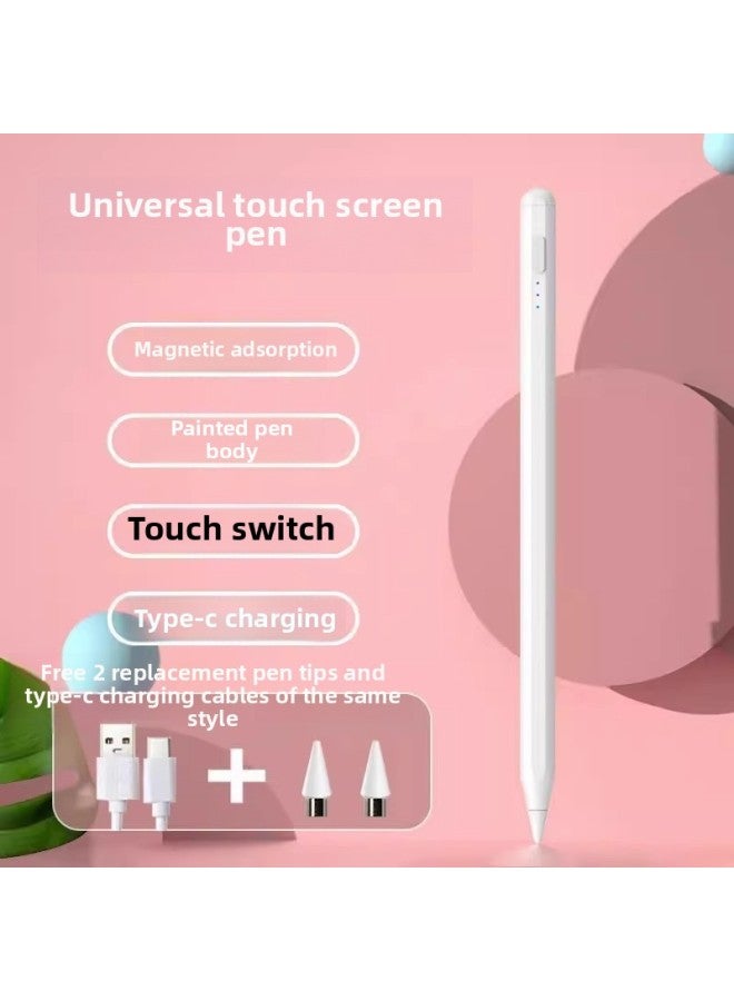 Loquat Ipad Pen For ApplePencil For AppleTablet Active Magnetic Adsorption Touch Screen Stylus Pen-Color:【Mobile Phone Tablet General】 Can Write Small Characters And Send Pen Tip  - Image 1