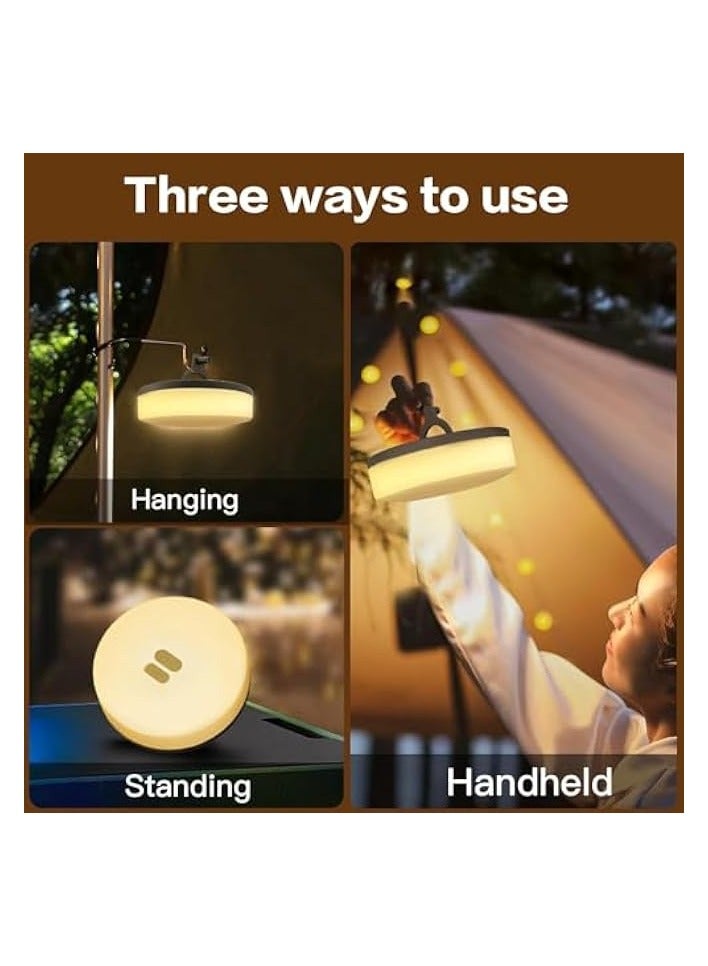 erorex Camping String Lights, Camping Lights, 12 Modes 32.8Ft Hanging Light 30s Quick Roll Up String Lights Portable Rechargeable Flashlight Waterproof Camping Lantern for Camping, Party Festival Decor - Image 2