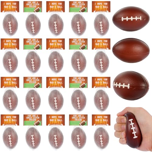 LiYiQ 24Pcs 236 Inch Football Stress Balls Football Party Favors Football Decorations Football Goodie Bag Stuffers Classroom Exchange - Image 1