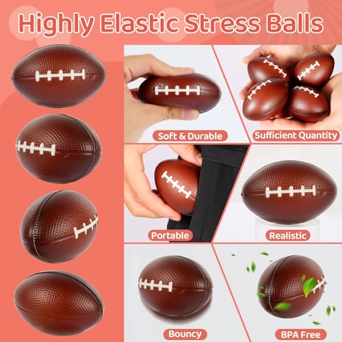 LiYiQ 24Pcs 236 Inch Football Stress Balls Football Party Favors Football Decorations Football Goodie Bag Stuffers Classroom Exchange - Image 5