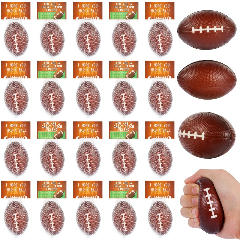 LiYiQ 24Pcs 236 Inch Football Stress Balls Football Party Favors Football Decorations Football Goodie Bag Stuffers Classroom Exchange - Image 3