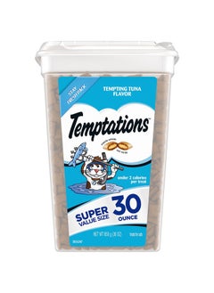 Temptations Temptations Classic Crunchy and Soft Cat Treats Tempting Tuna Flavor, 30 oz. Tub  - Image 1