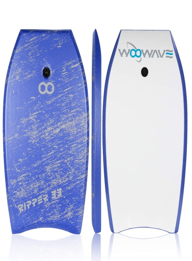 WOOWAVE Bodyboard 33-inch/36-inch/41-inch Super Lightweight Body Board with Coiled Wrist Leash, Swim Fin Tethers, EPS Core and Slick Bottom, Perfect Surfing for Kids Teens and Adults（33 inch, Blue） - Image 5