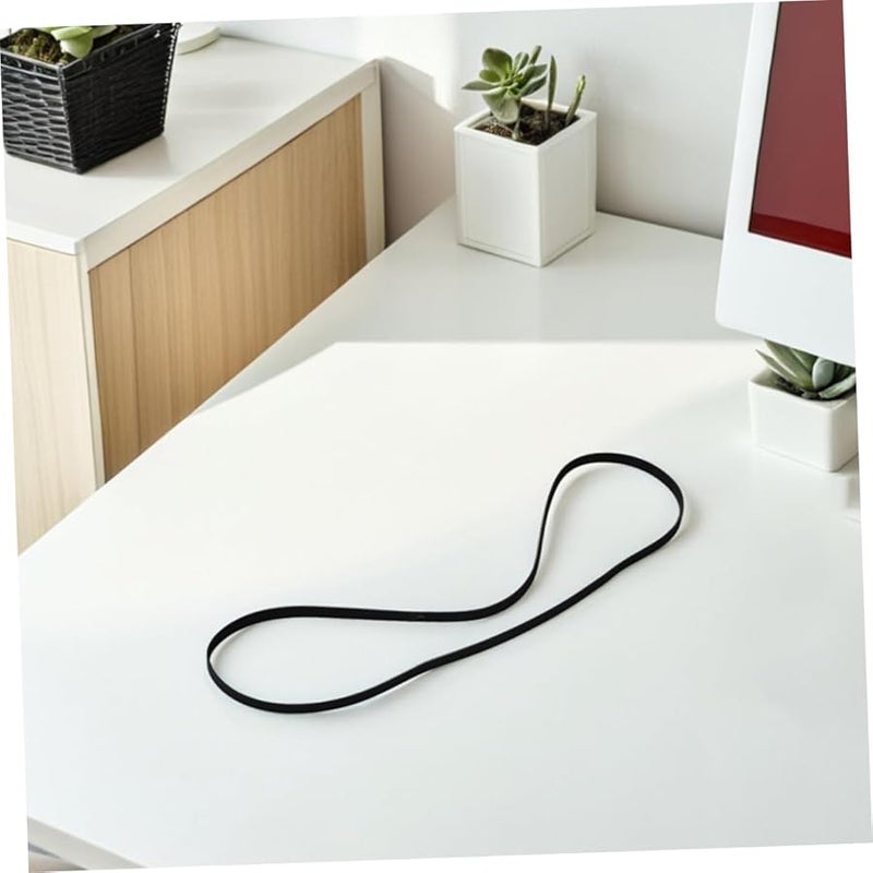 Lurrose 4 قطع أحزمة مطاطية للقرص الدوار سهلة التركيب تقلل الضوضاء متينة متوافقة مع مشغلات الأسطوانات المختلفة - Image 5