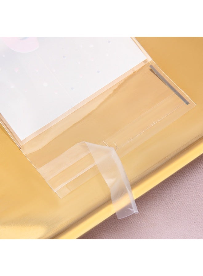 سيستار عبوة من 100 كيس قابلة لإعادة الإغلاق - أكياس هدايا مزخرفة مقاس 7 سم × 10 سم للحلوى والبسكويت والمعجنات (آمنة غذائيًا وقابلة لإعادة الاستخدام) - Image 5