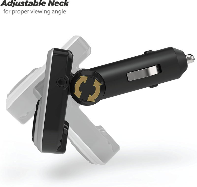 Scosche BTFM3 BTFREQ Universal Bluetooth Hands-Free Car Kit with Digital FM Transmitter and 10-Watt USB Car Charger - Black - Image 3