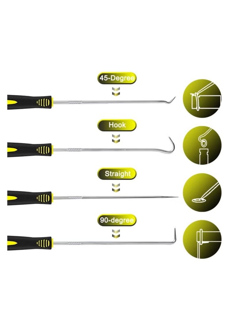 GMORO 4 Pieces Hose Removal Hook Set Car Hook Oil Seal Puller O-Ring Hook  - Image 5