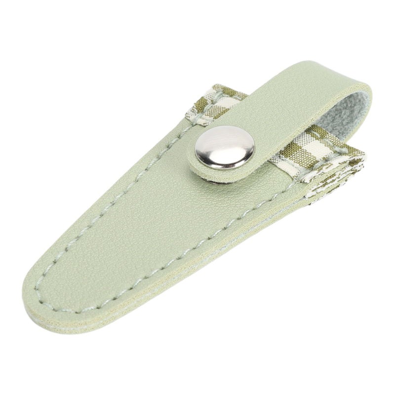 Wasabi Green PU Leather Scissor Protector Cover For Sewing Embroidery Crafting Hairdressing Safe Storage And Tool Organization - Image 5