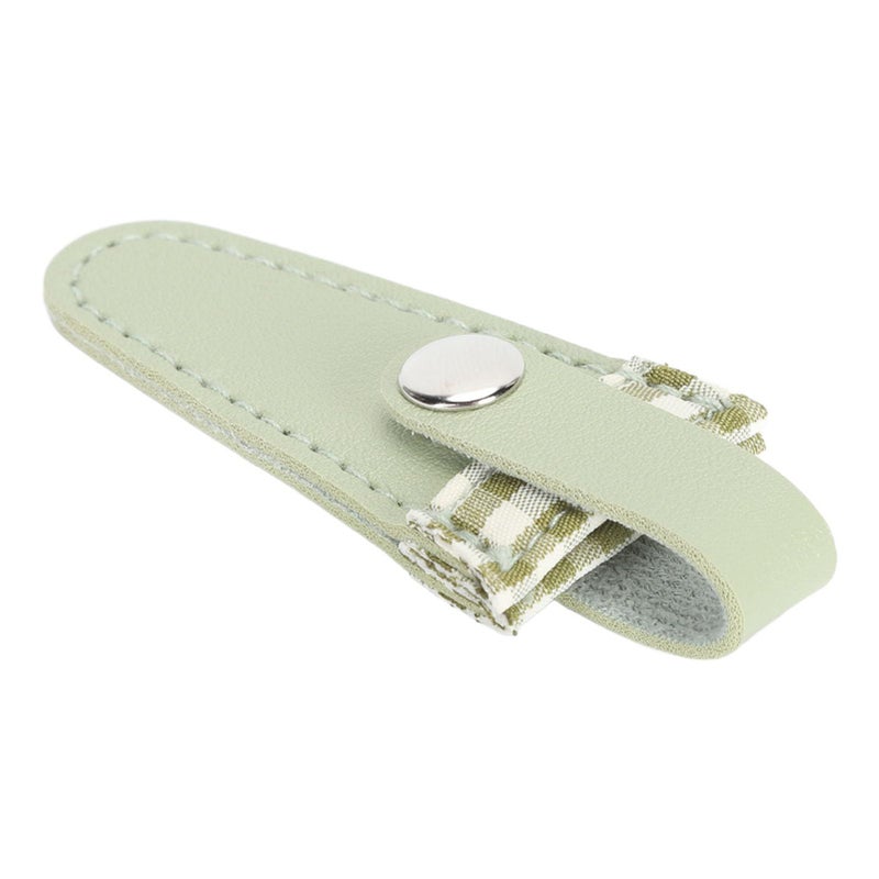 Wasabi Green PU Leather Scissor Protector Cover For Sewing Embroidery Crafting Hairdressing Safe Storage And Tool Organization - Image 4