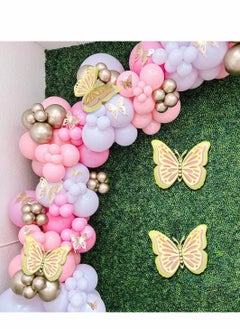 Excefore 3D Butterfly Wall Decor 4Pcs 12" Large Gold for Birthday Party Decorations Cake Decorations, Removable Stickers Room Kids Nursery Wedding Decor(Gold)  - Image 3