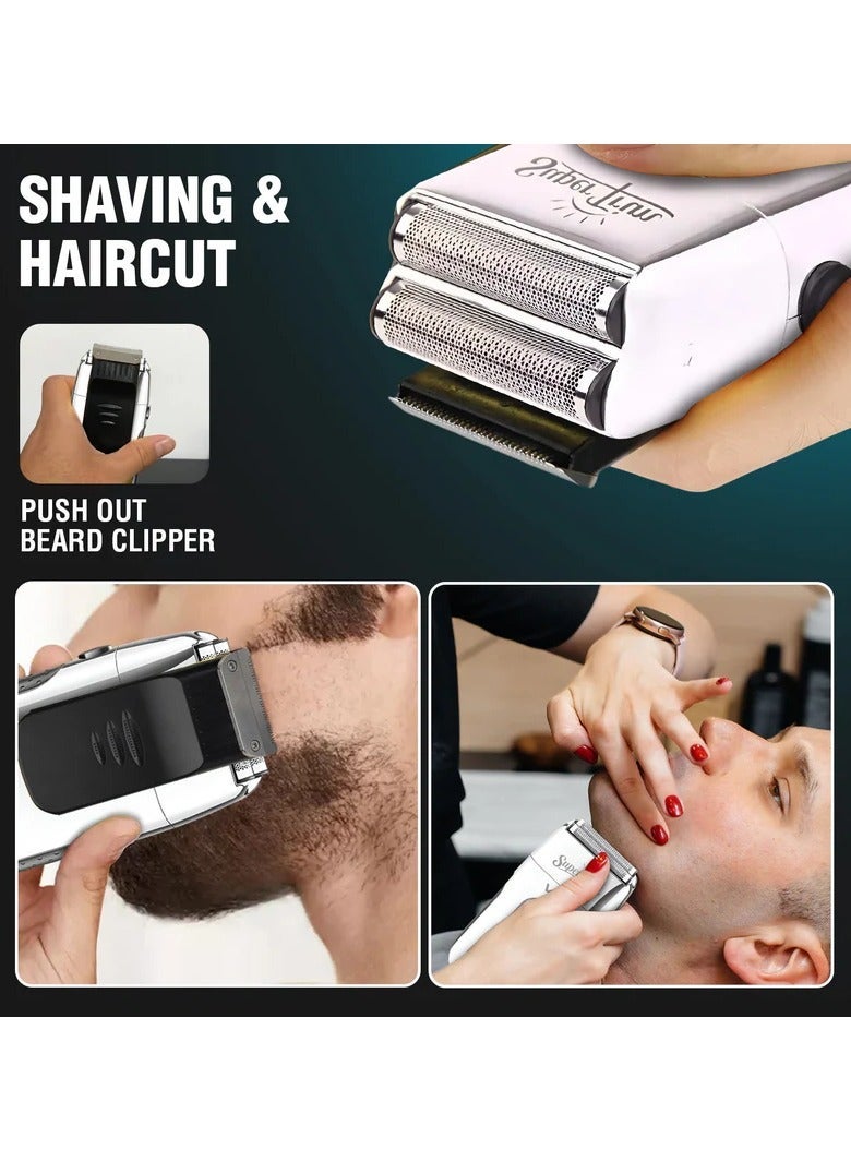 VGR Vertical Shaver (Model V-332), Dual Chip, LED Display, USB Charging, Silver Color. silver - Image 4