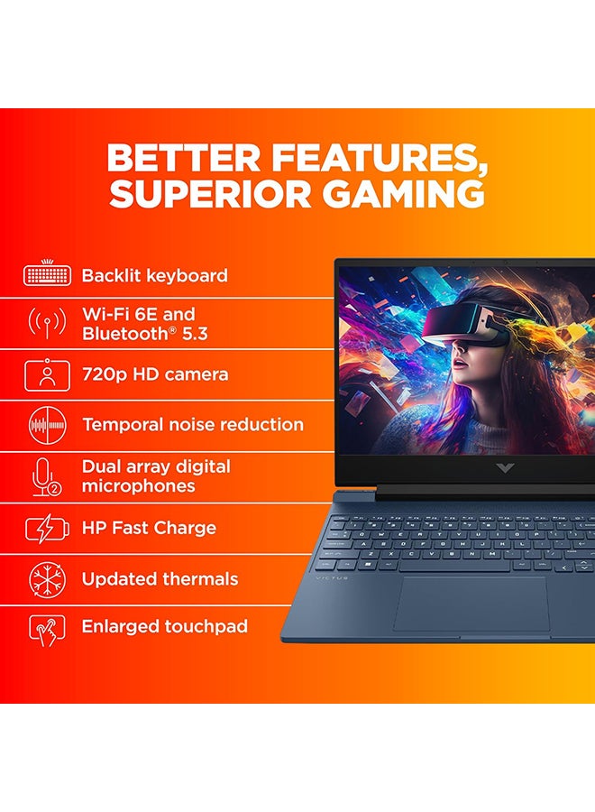 HP كمبيوتر محمول Victus للألعاب بشاشة مقاس 15.6 بوصة ومعالج Core i5-12450H وذاكرة وصول عشوائي سعة 16 جيجابايت ومحرك أقراص SSD سعة 512 جيجابايت وبطاقة رسومات Nvidia Geforce RTX 3050 سعة 4 جيجابايت ونظام التشغيل Windows 11 Home - Image 5