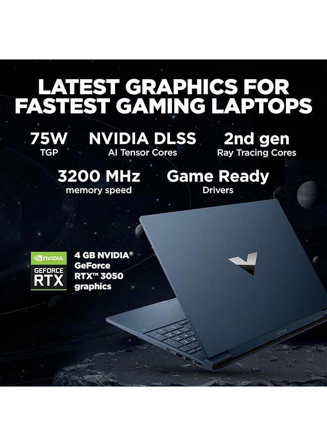 HP كمبيوتر محمول Victus للألعاب بشاشة مقاس 15.6 بوصة ومعالج Core i5-12450H وذاكرة وصول عشوائي سعة 16 جيجابايت ومحرك أقراص SSD سعة 512 جيجابايت وبطاقة رسومات Nvidia Geforce RTX 3050 سعة 4 جيجابايت ونظام التشغيل Windows 11 Home - Image 3