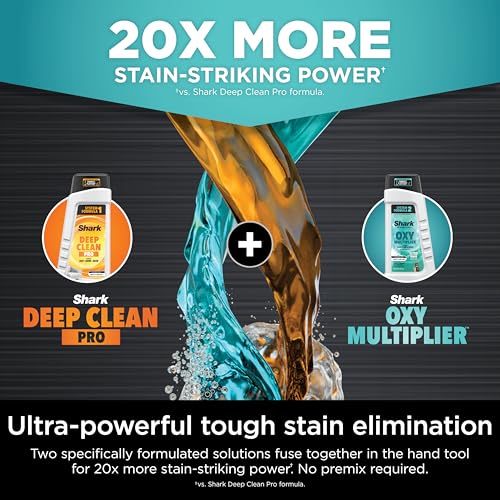 Shark StainStriker Portable Carpet, Upholstery & Area Rug Cleaner with Pet Mess Tool, Stain & Odor Remover, Perfect for Car Interiors, Includes 3 Cleaning Tools & Cleaning Solution, White, PX201 - Image 2