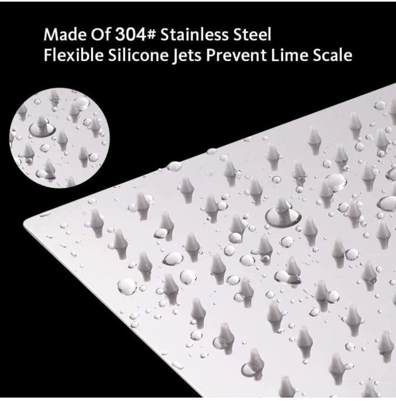 NTCD Ultra slim shower square- all brass parts plus stainless steel SS 304 (8 * 8 inches)  - Image 5