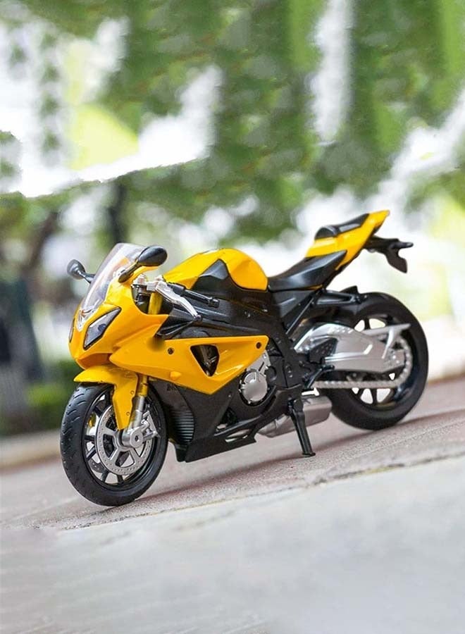 D-Power بي إم دبليو S1000RR أصفر | نسخة مصنوعة من الصب | عنصر جامع نهائي، إصدار محدود | الحجم 1:12، للأطفال 3 سنوات فما فوق - Image 5
