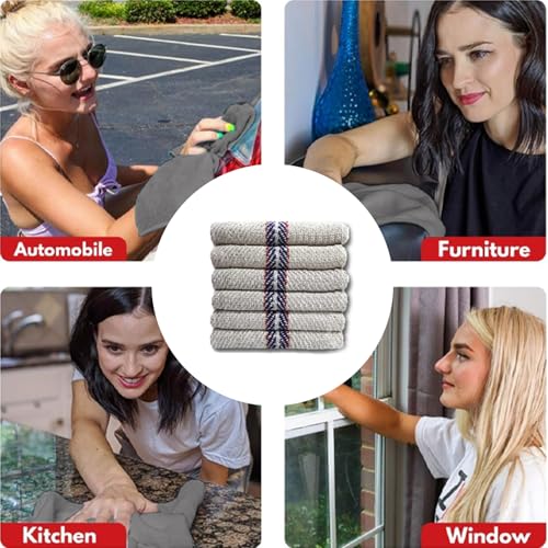 Mappa Pure Cotton White Floor Cleaning Pocha – Pack of 2 | 10x Absorption | 400 GSM | Large 32x32 inch | Reusable & Washable Mop Cloth for Sweeping, Mopping & Dusting - Image 4