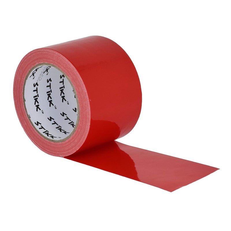 STIKK Duct Tape - Red Duck Tape - 3 inch x 25 Yards - Heavy Duty Tape for Repairs, Household Projects - for Commercial HVAC and Construction - Effective Heavy Duty Waterproof Duct Tape - Image 1