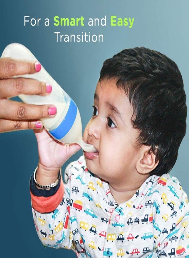 HEYOL Squeezy Silicone Food Feeder 90ml Bottle, Baby Fresh Food Feeder, Feed Bottle for Puree, Solid Baby Food, BPA Free for Kids, Boy, and Girl (Multicolor, Pack of 1) - Image 3