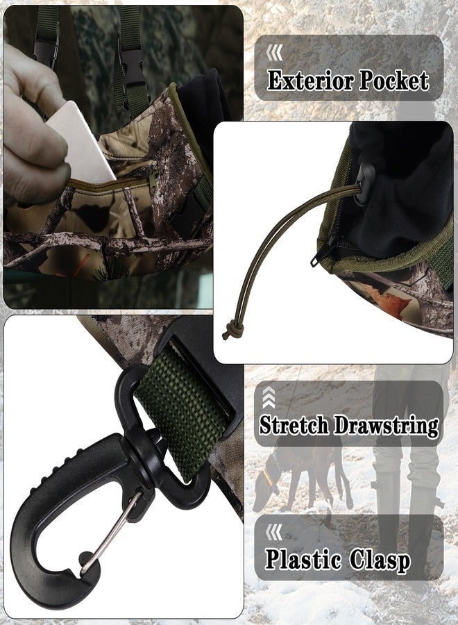 WBCBEC Warming Pouch, Hunting Camo Hand Muff Warmer Fanny Pack Water Resistant Windproof Insulated Waist Muffs Warmers Gloves, Durable Oxford Fleece for Hiking Camping - Image 3