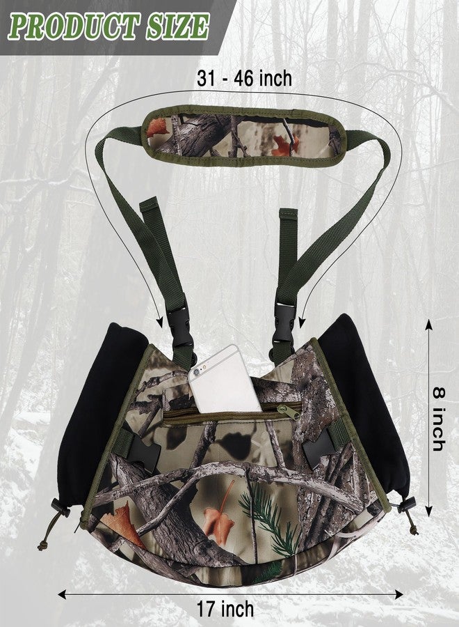 WBCBEC Warming Pouch, Hunting Camo Hand Muff Warmer Fanny Pack Water Resistant Windproof Insulated Waist Muffs Warmers Gloves, Durable Oxford Fleece for Hiking Camping - Image 2