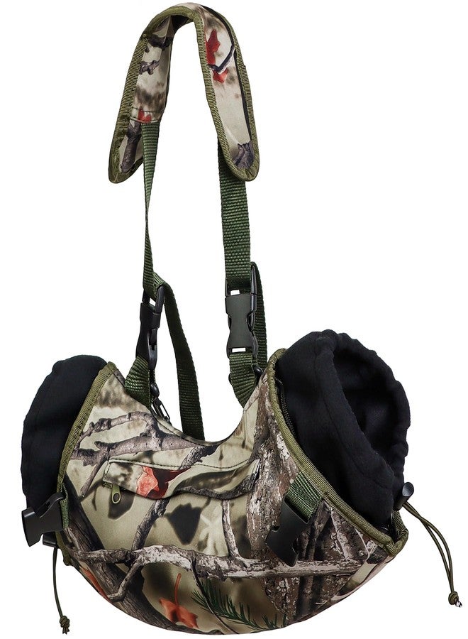 WBCBEC Warming Pouch, Hunting Camo Hand Muff Warmer Fanny Pack Water Resistant Windproof Insulated Waist Muffs Warmers Gloves, Durable Oxford Fleece for Hiking Camping - Image 1