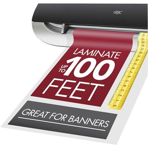 GBC Select-A-Size Thermal Lamination Film, 3 Mil x 100' Laminating Roll for 9" & 12" Pouch Laminators, Customized Sheet Size, Glossy Finish, Trimmer Included (39069) - Image 2