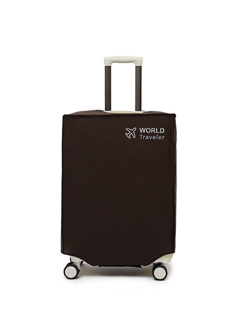 20 Inch Brown Thick Non-Woven Suitcase Cover, High Quality Travel Suitcase Protective Cover, Suitable For Wheeled Suitcases, Waterproof, Dustproof And Scratch-Resistant Suitcase Cover - Image 1
