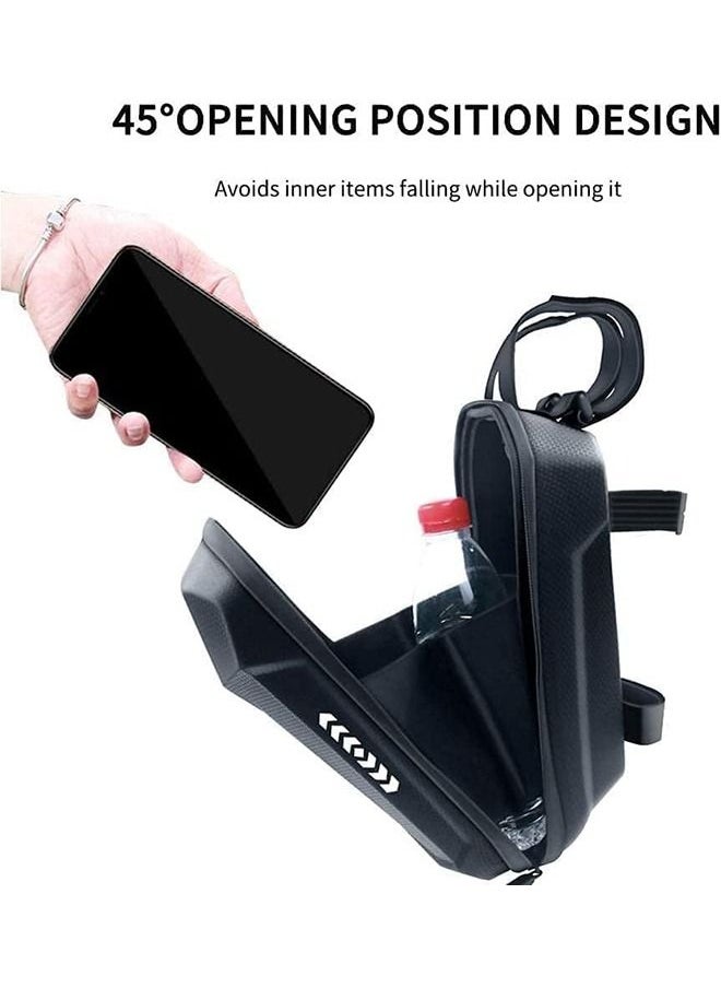 Arabest Scooter Storage Bag, Electric Scooter Front Hanging Storage Bag, Scooter Handlebar Bag Compatible with Xiaomi M365, Waterproof EVA for Carrying Charger Tools Repair Tools Black  - Image 5