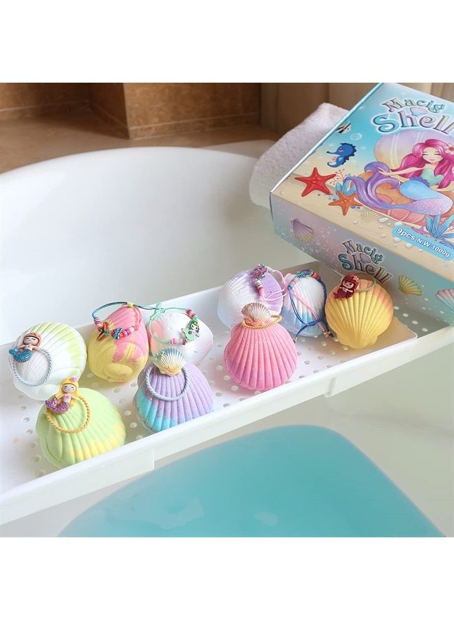 BB Magic Shell Bath Bomb Gift Set for Kids, 9 Pack, with Little Mermaid for Girls, Organic Bath Bombs with Surprise Inside. - Image 5