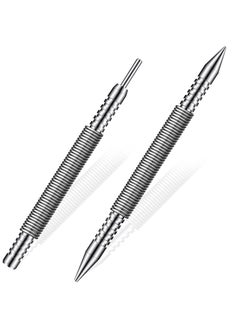 Y&D SYOSI 2 Pcs Dual Head Nail Setter and Hinge Pin Punch, 1/32 inches & 1/16 AngleKai Hammerless Punch 3500 PSI Striking Force Door Removal Tool  - Image 1