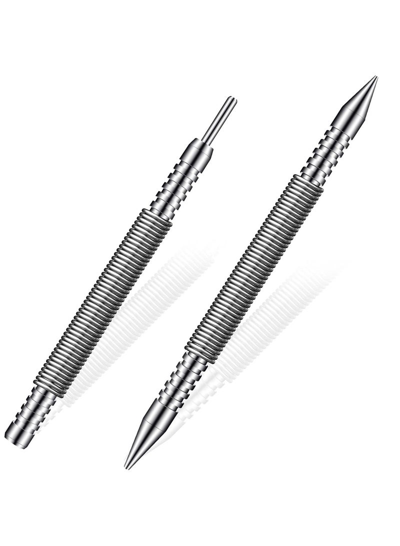 Y&D SYOSI 2 Pcs Dual Head Nail Setter and Hinge Pin Punch, 1/32 inches & 1/16 AngleKai Hammerless Punch 3500 PSI Striking Force Door Removal Tool  - Image 1