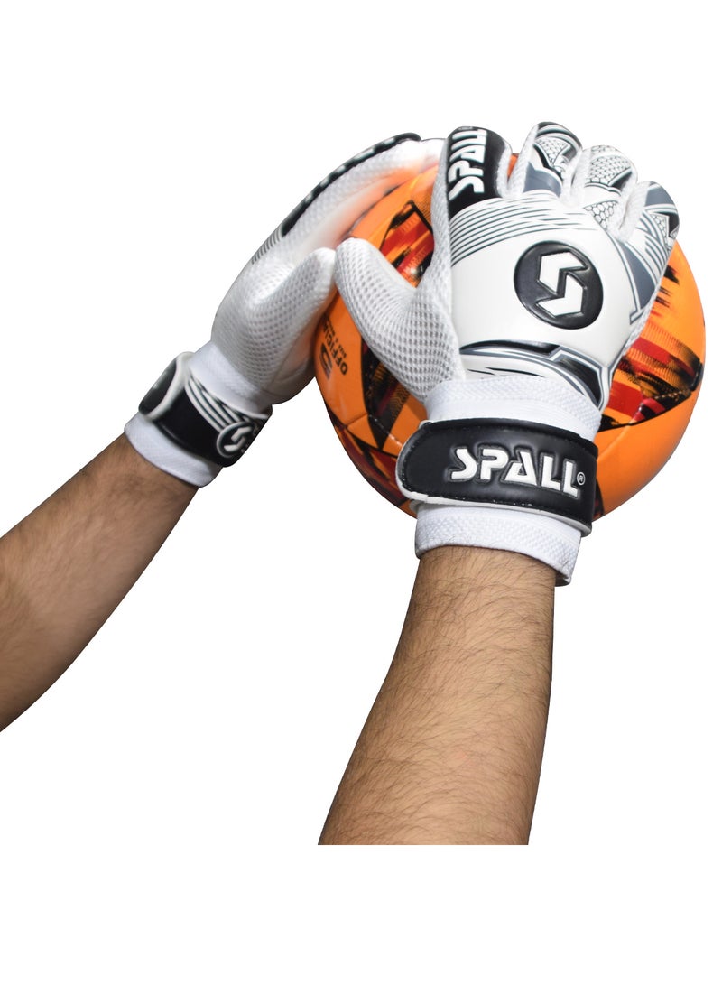 سبال قفازات حارس مرمى كرة القدم، قفازات احترافية غير قابلة للانزلاق لحارس المرمى، مع قبضة قوية وحماية، مسامية ومقاومة للاهتراء وقفازات حارس المرمى الواقية للشباب والكبار - Image 2