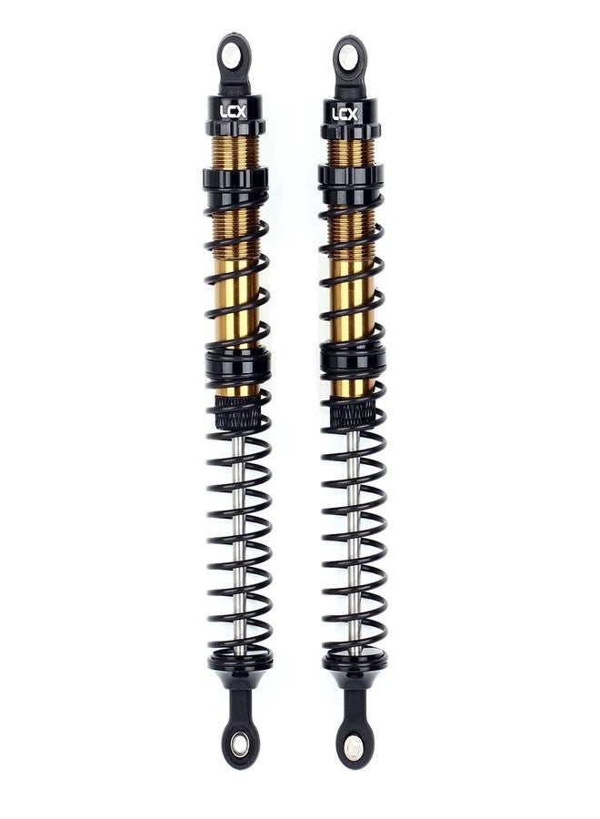 LCX Racing 1/10th RC Crawler Car 2PCS Metal Suspension Shock Absorber Damper for RC Rock RC Crawler RC Truck Car Axial RBX10 Ryft AXI03005 AXI03009, Upgrades Parts Accessories (Black, 131mm) - Image 1