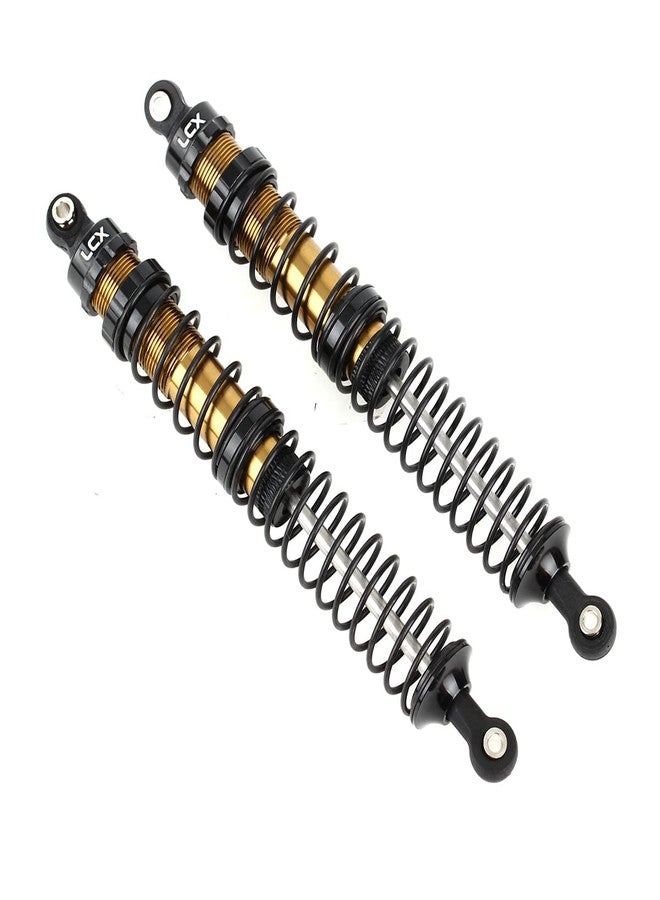 LCX Racing 1/10th RC Crawler Car 2PCS Metal Suspension Shock Absorber Damper for RC Rock RC Crawler RC Truck Car Axial RBX10 Ryft AXI03005 AXI03009, Upgrades Parts Accessories (Black, 131mm) - Image 3