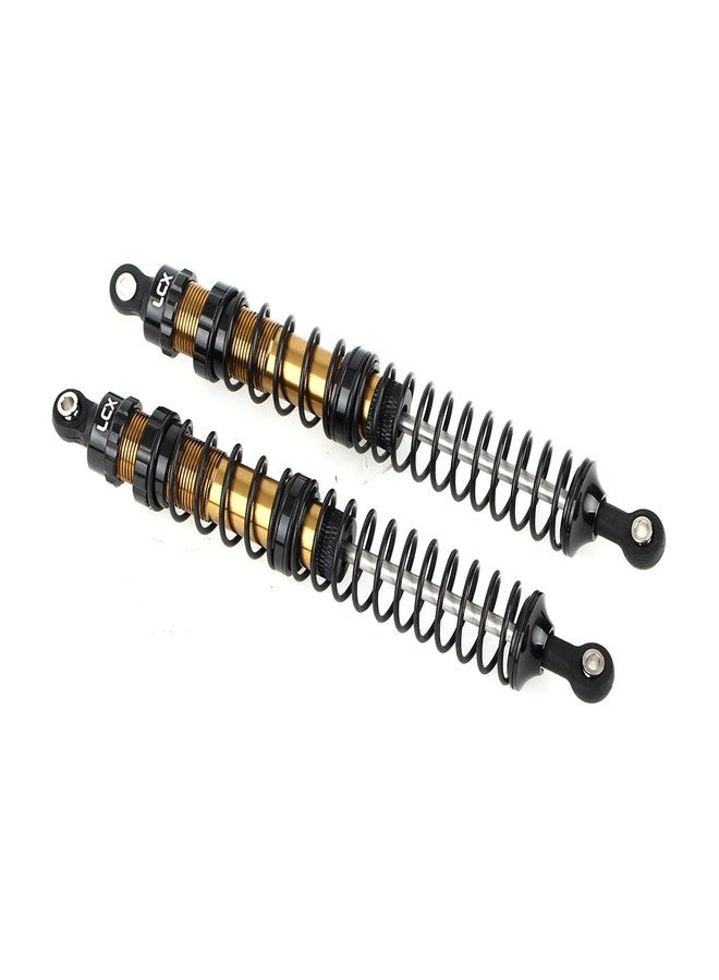 LCX Racing 1/10th RC Crawler Car 2PCS Metal Suspension Shock Absorber Damper for RC Rock RC Crawler RC Truck Car Axial RBX10 Ryft AXI03005 AXI03009, Upgrades Parts Accessories (Black, 131mm) - Image 4