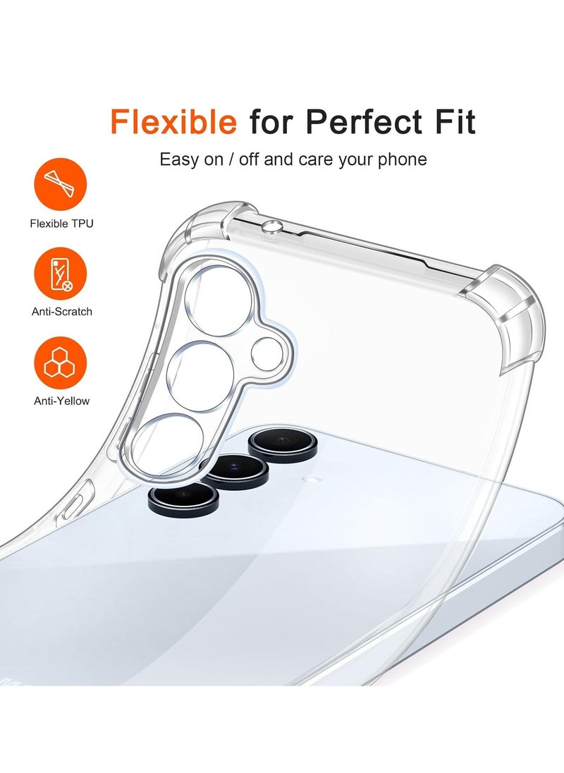 Generic - Transparent Crystal Clear Back Cover for Samsung Galaxy A35 5G Back Cover Shockproof Soft TPU Case - Image 1
