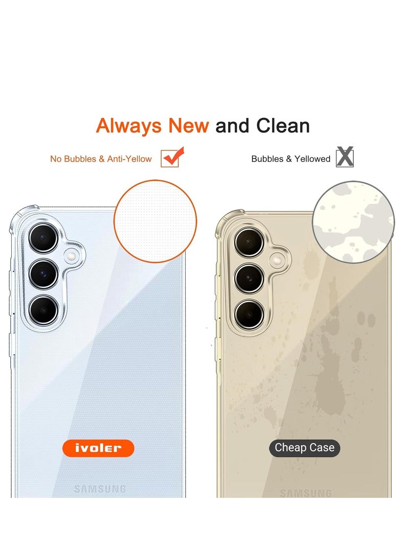 Generic - Transparent Crystal Clear Back Cover for Samsung Galaxy A35 5G Back Cover Shockproof Soft TPU Case - Image 1