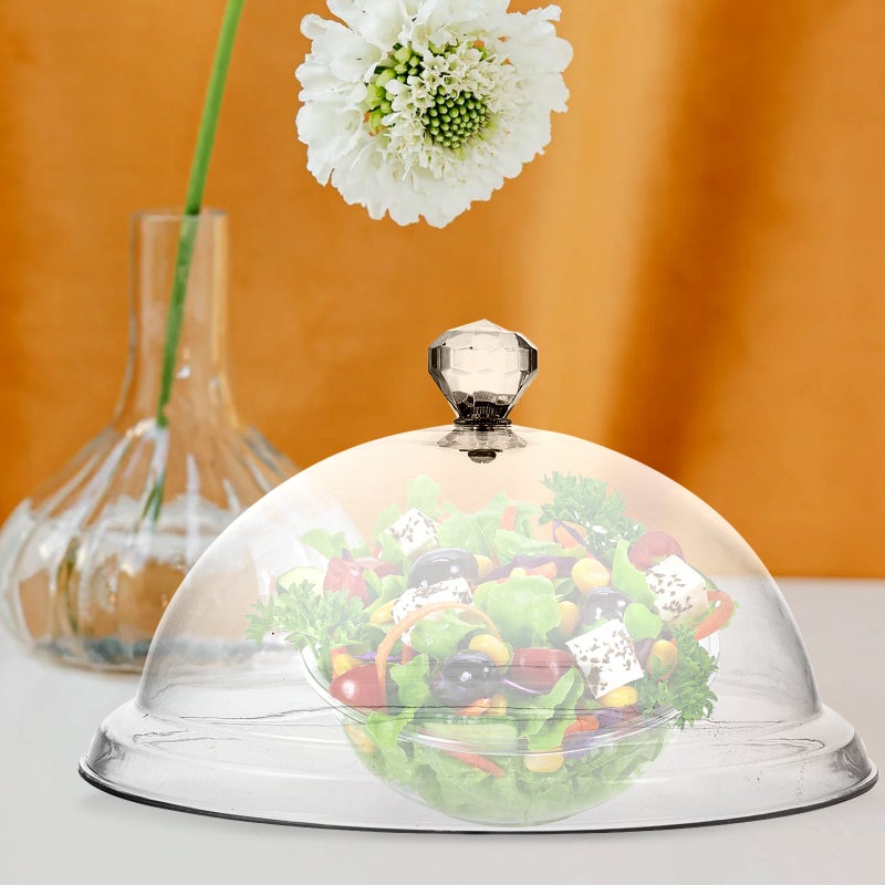 2pcs Household Dish Cover Vegetable Protector Table Cover (Transparent) - Image 3