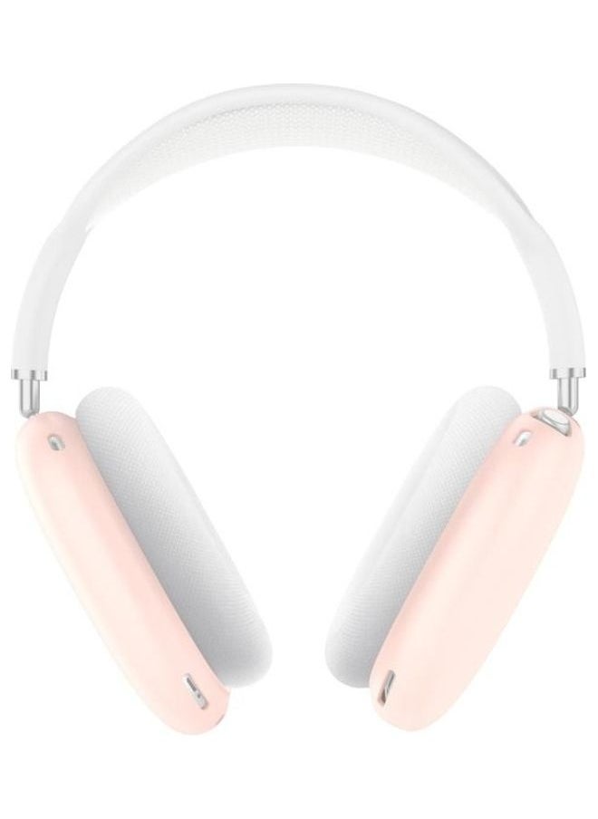 NIBEMINENT - A Pair Full Coverage Anti-scratch Silicone Headphone Protective Case for AirPods Max Pink - Image 1