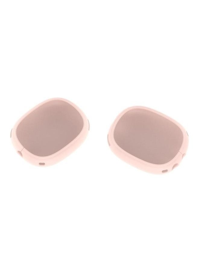 NIBEMINENT - A Pair Full Coverage Anti-scratch Silicone Headphone Protective Case for AirPods Max Pink - Image 1