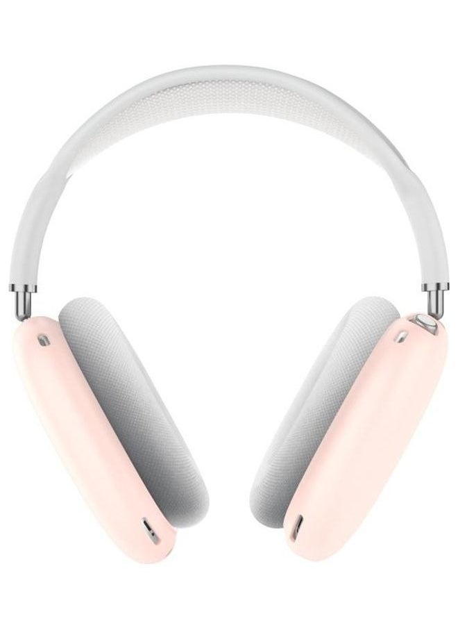 NIBEMINENT - A Pair Full Coverage Anti-scratch Silicone Headphone Protective Case for AirPods Max Pink - Image 1