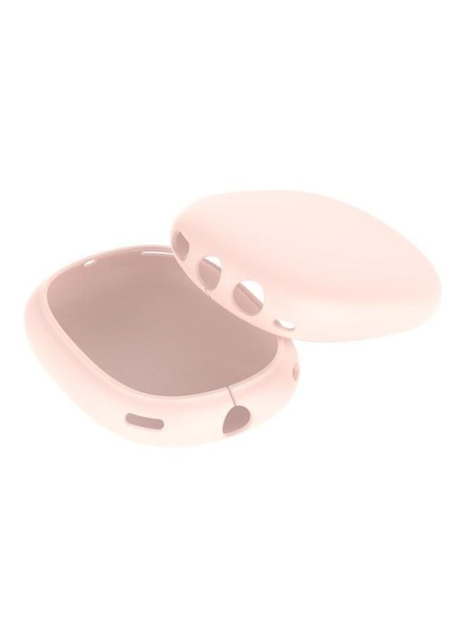 NIBEMINENT - A Pair Full Coverage Anti-scratch Silicone Headphone Protective Case for AirPods Max Pink - Image 1