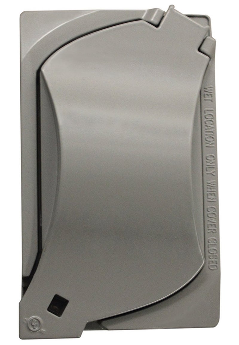 Sigma Electric Sigma Engineered Solutions, Gray 14147 1-Gang Universal Weatherproof Cover - Image 1